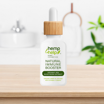 RAW Herbal Immun-Booster mit Bio Sanddorn & Hanfsamenöl – Natürliches Vitamin C 2000 mg & Vitamin D3 – Omega 3-6-7-9 Komplex – Ohne Zucker, Ohne Zusatzstoffe, Vegan, Bio
