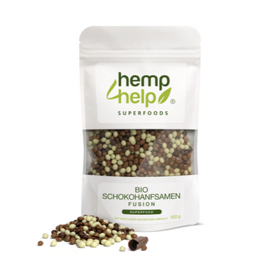 Superfood | Knusprige Bio Schoko Hanf Samen Fussion mit viel Protein