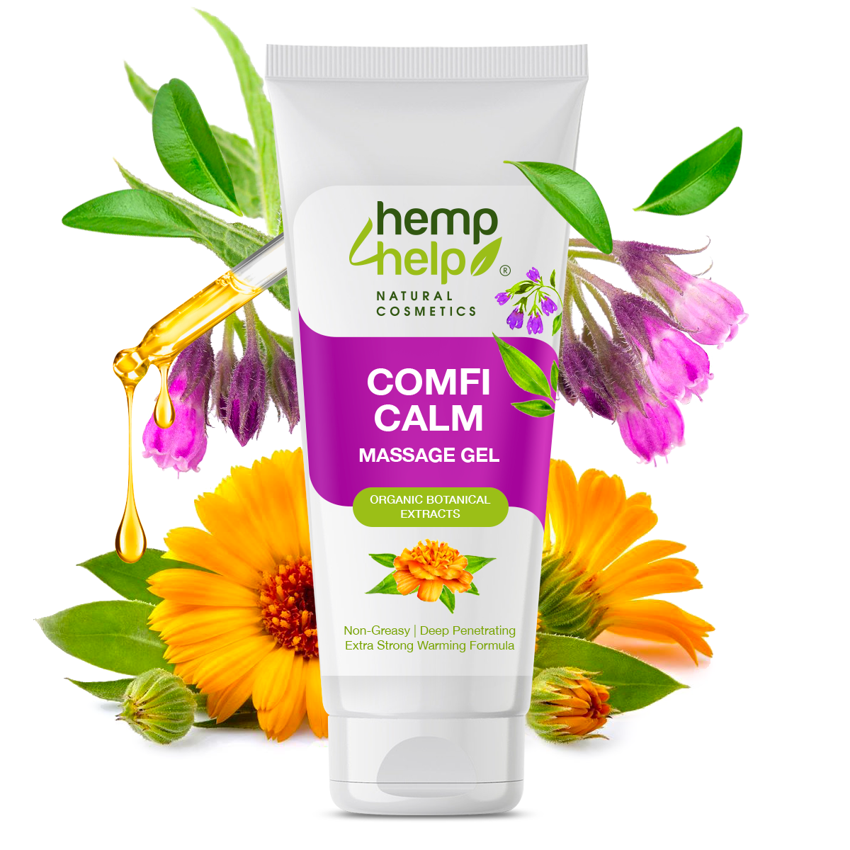Beinwell Salbe Hochdosiertv & Ringelblumenextrakt Massagegel & Schmerzgel