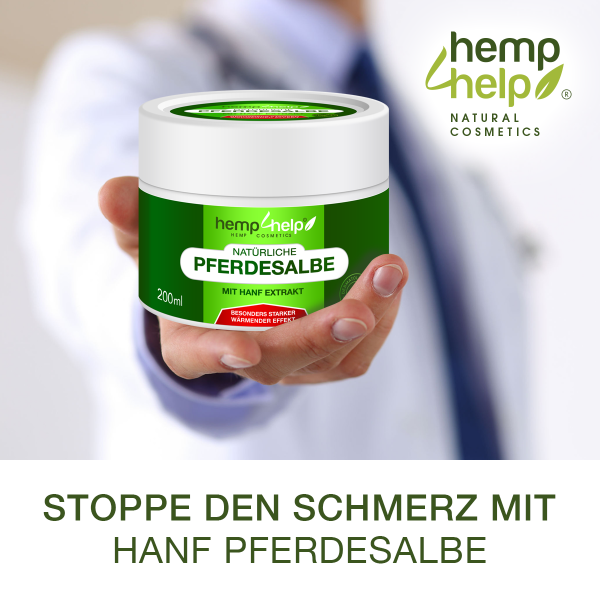 Bio 𝐇𝐀𝐍𝐅 Pferdesalbe Für Mensch Extra Stark WÄRMENDER EFFEKT- Arnika & 18 Bio-Pflanzen-Extrakten bei Knie-, Gelenk-, Nacken- u. Muskelschmerzen, sowie Arthrose u. Rheuma-Ohne Tierversuche