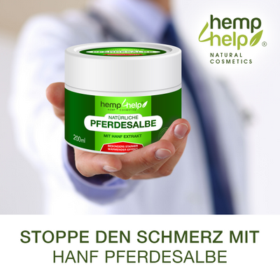 Bio 𝐇𝐀𝐍𝐅 Pferdesalbe Für Mensch Extra Stark WÄRMENDER EFFEKT- Arnika & 18 Bio-Pflanzen-Extrakten bei Knie-, Gelenk-, Nacken- u. Muskelschmerzen, sowie Arthrose u. Rheuma-Ohne Tierversuche