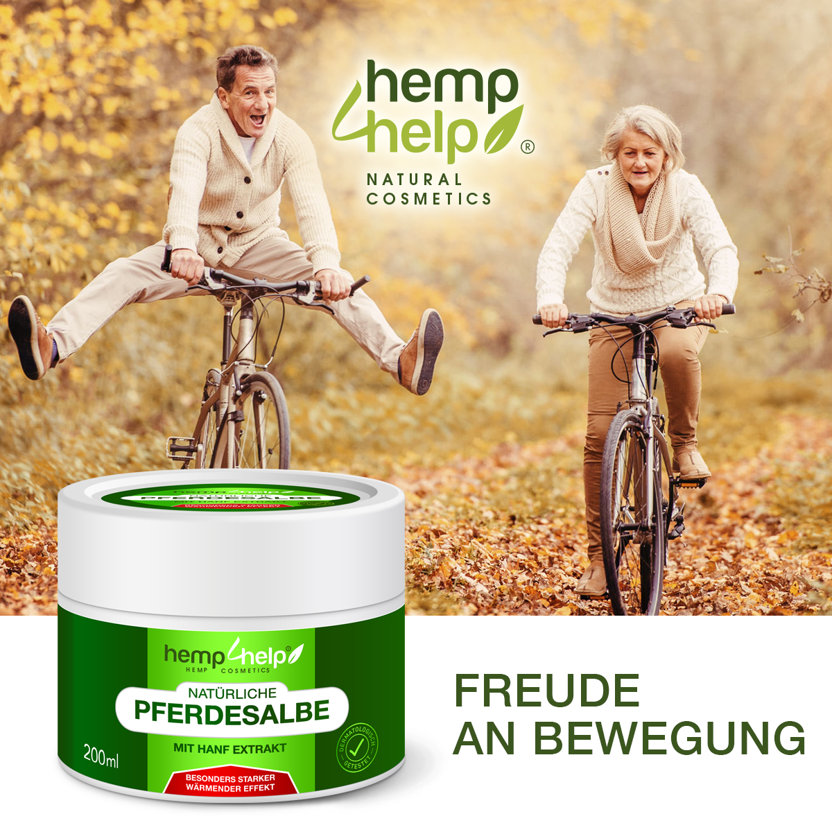 Bio 𝐇𝐀𝐍𝐅 Pferdesalbe Für Mensch Extra Stark WÄRMENDER EFFEKT- Arnika & 18 Bio-Pflanzen-Extrakten bei Knie-, Gelenk-, Nacken- u. Muskelschmerzen, sowie Arthrose u. Rheuma-Ohne Tierversuche