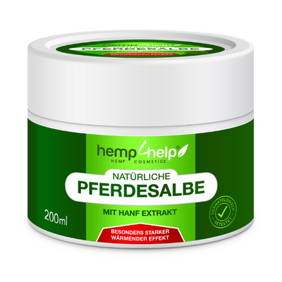 Bio 𝐇𝐀𝐍𝐅 Pferdesalbe Für Mensch Extra Stark WÄRMENDER EFFEKT- Arnika & 18 Bio-Pflanzen-Extrakten bei Knie-, Gelenk-, Nacken- u. Muskelschmerzen, sowie Arthrose u. Rheuma-Ohne Tierversuche