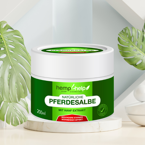 Bio 𝐇𝐀𝐍𝐅 Pferdesalbe Für Mensch Extra Stark WÄRMENDER EFFEKT- Arnika & 18 Bio-Pflanzen-Extrakten bei Knie-, Gelenk-, Nacken- u. Muskelschmerzen, sowie Arthrose u. Rheuma-Ohne Tierversuche