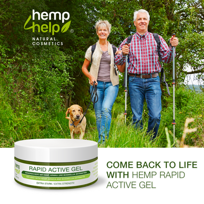 Hemp4Help® 200ml Hemp Active Rapid Gel 1er Pack for knee, joint, neck and muscle pain, arthrosis, rheumatism with comfrey, hemp, arnica and boswellia serrata extracts - paraben free ...