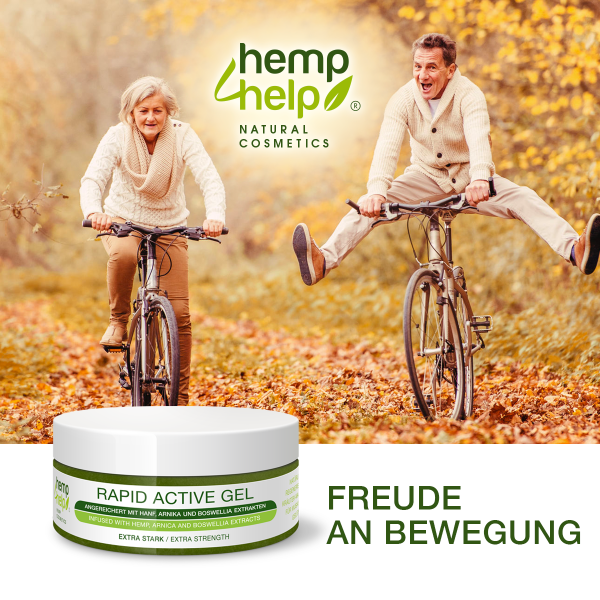 Hemp4Help® 200ml Hemp Active Rapid Gel 1er Pack for knee, joint, neck and muscle pain, arthrosis, rheumatism with comfrey, hemp, arnica and boswellia serrata extracts - paraben free ...