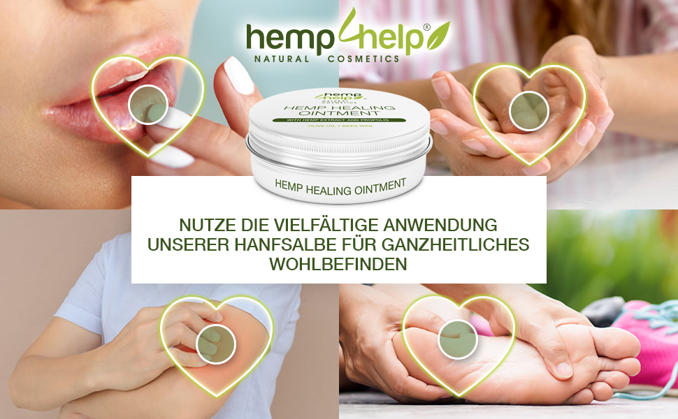 Universal Hanf-SALBE 100 ml | für die intensive Haut-Pflege als Körper Wund-Heil Salbe